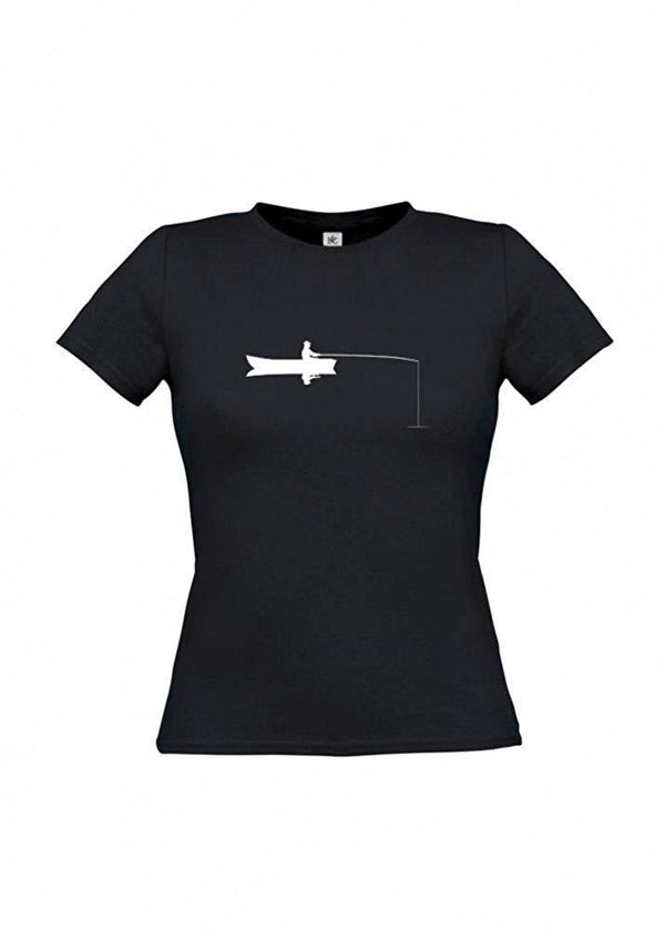 Damen T-Shirt - Angelboot - 100% Baumwolle ÖkoTex Handmade - Laake®