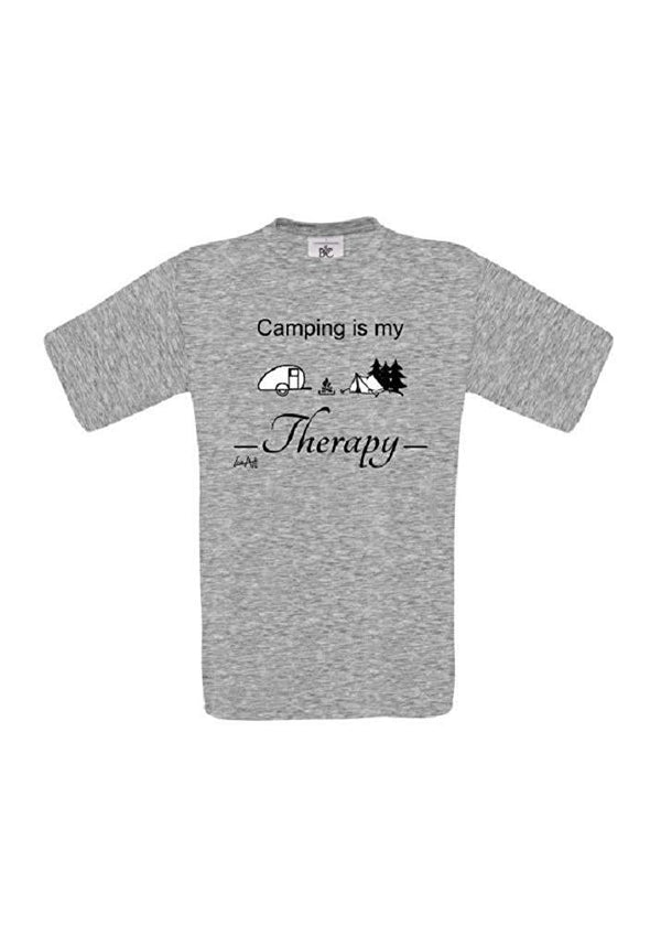Männer T-Shirt - Camping Therapie - 100% Baumwolle ÖkoTex Handmade - Laake®