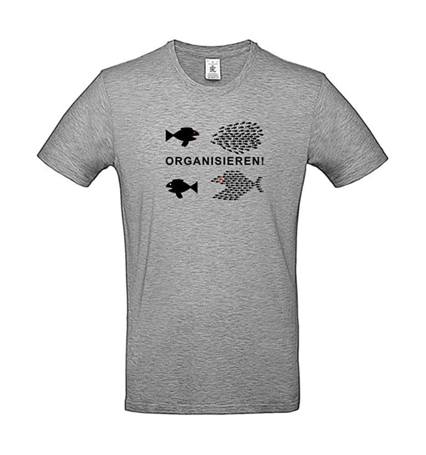 Männer T-Shirt - Organisieren - 100% Baumwolle ÖkoTex Handmade - Laake®