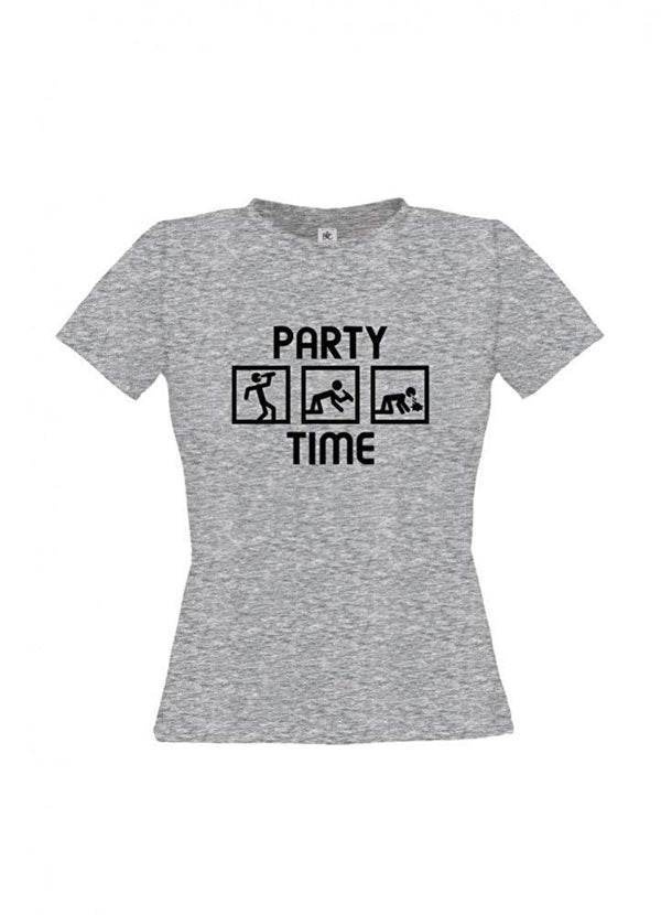 Damen T-Shirt - Party Time - 100% Baumwolle ÖkoTex Handmade - Laake®