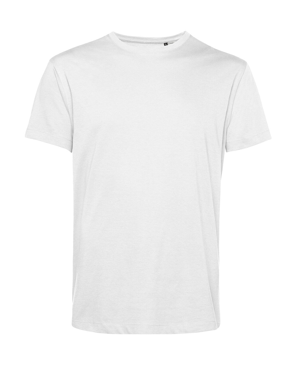 Laake Men's Organic T-Shirts Design Themselves and Have Them Printed Online Personalized on Both Sides (White)