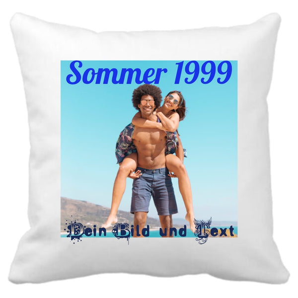Have pillows printed | Design your own photo cushion | Personalized | 100% cotton ÖkoTex | Pillowcase without filling | Color White